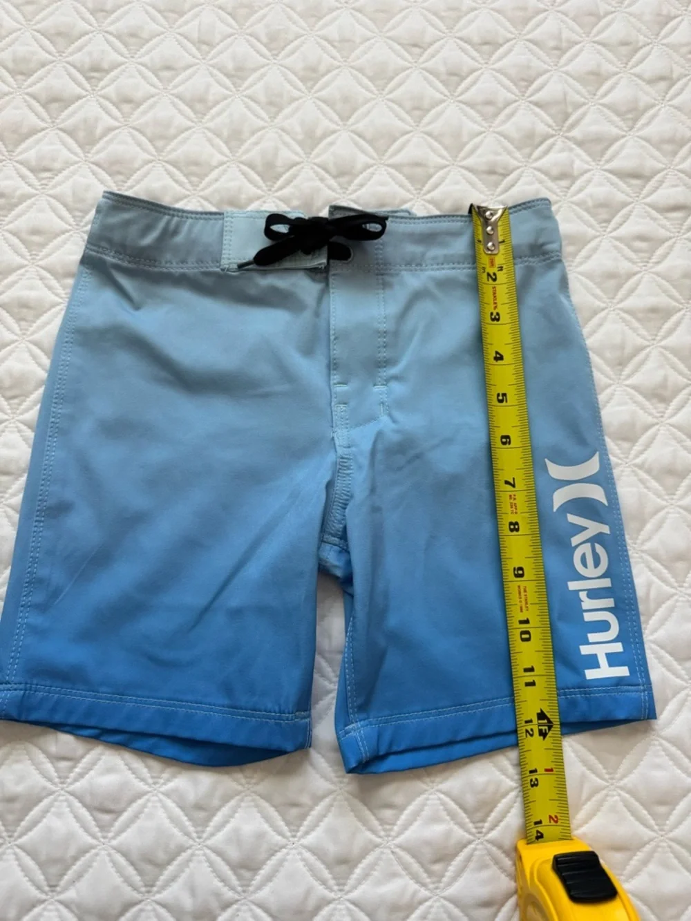 Hurley Blue Ice Ombre Kids Swim Trunks Board Shorts Size 5